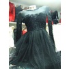 Rochie neagra din voal